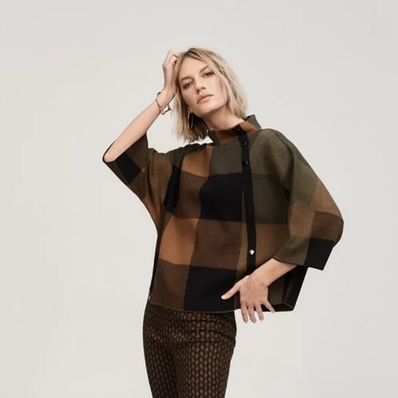 Joseph Ribkoff Plaid jacquard sweater - Picture 2 of 2